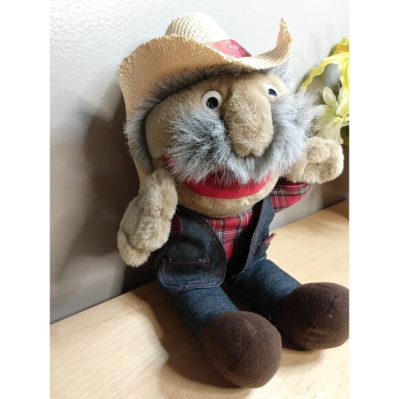 Vintage Steve Hall Hee Haw SHOTGUN RED Plush Ralph Emery Buddy Autographed - Picture 3 of 7